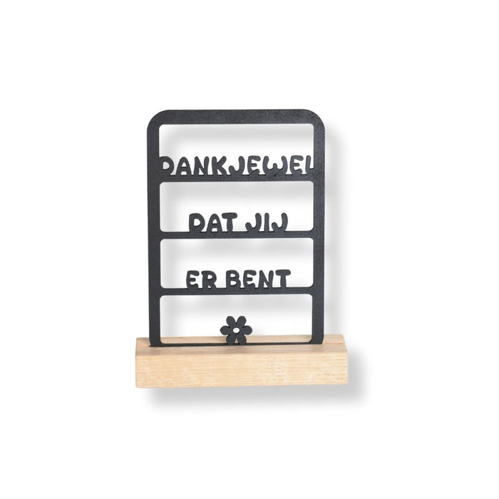 Tekstraam- Dankjewel dat jij er bent