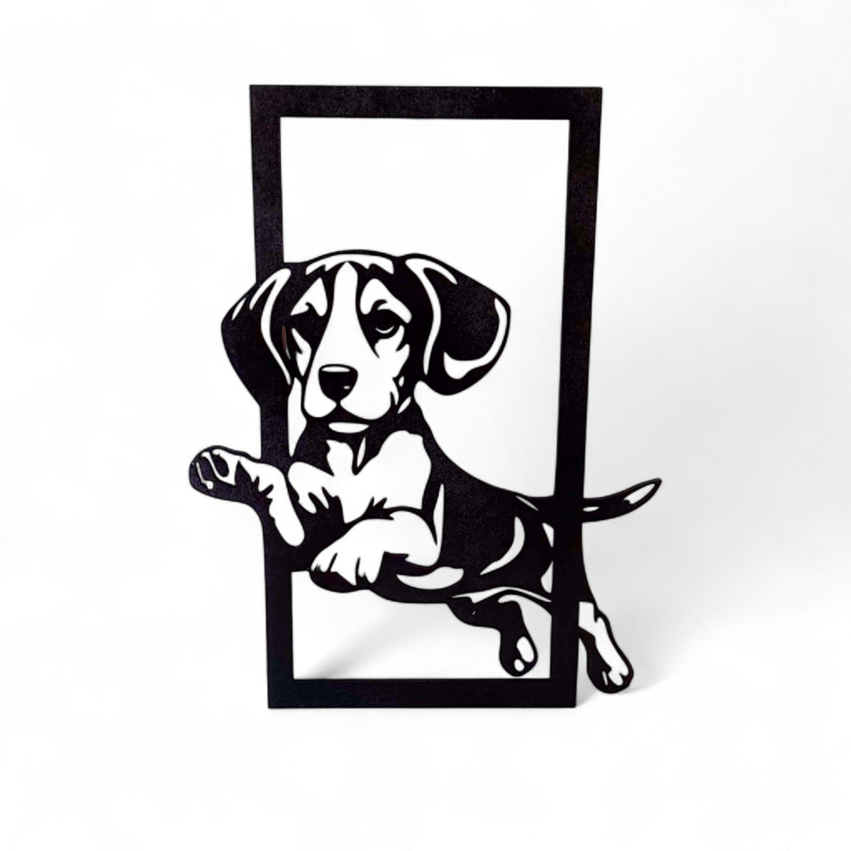 Wanddecoratie Beagle rechthoek