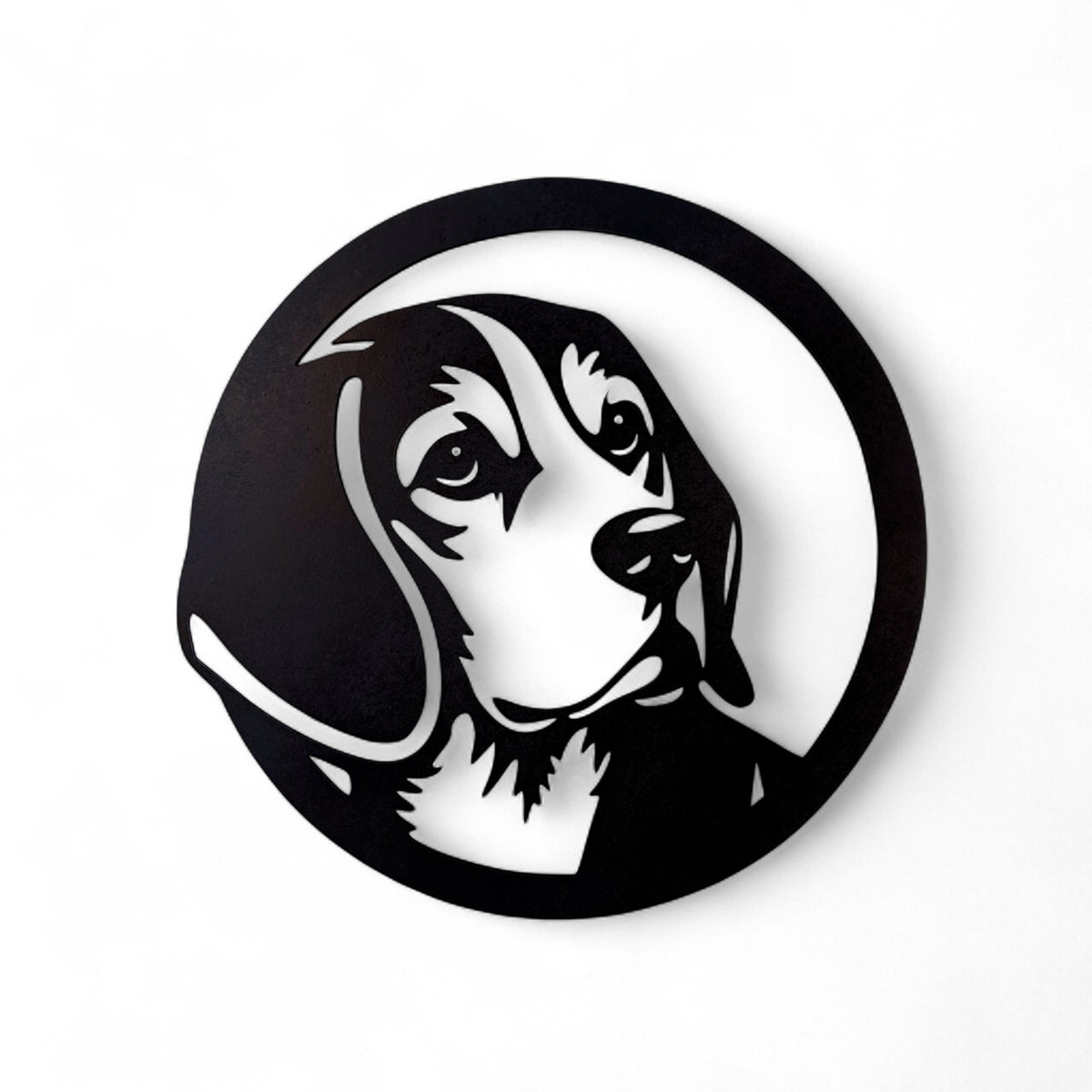 Wanddecoratie Beagle rond