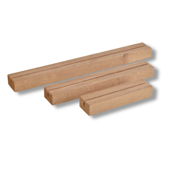 Eiken balkje met 1 sleuf